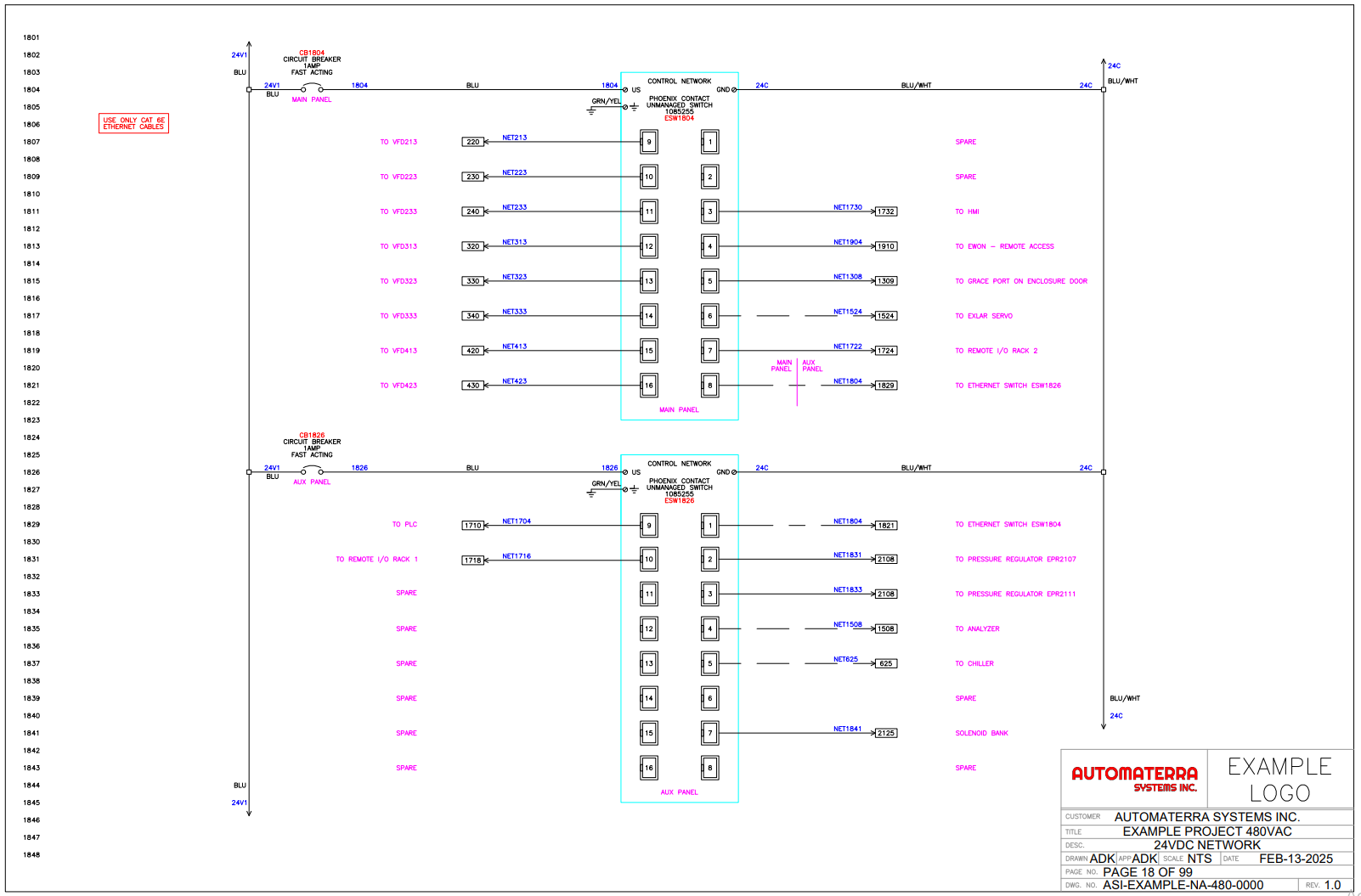 automaterra project schematic